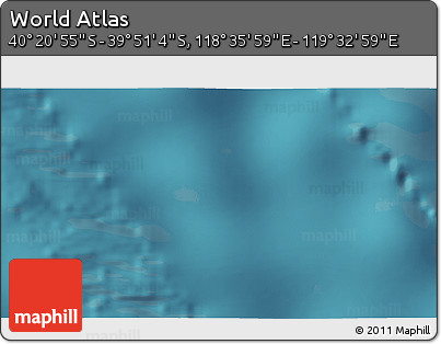 Satellite 3D Map of the Area around 40° 6' 0" S, 119° 4' 29" E