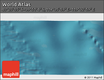Satellite 3D Map of the Area around 40° 6' 0" S, 119° 4' 29" E