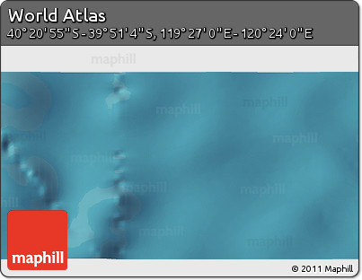 Satellite 3D Map of the Area around 40° 6' 0" S, 119° 55' 30" E