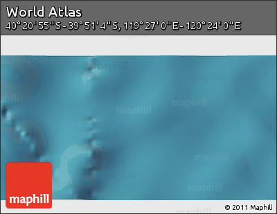 Satellite 3D Map of the Area around 40° 6' 0" S, 119° 55' 30" E