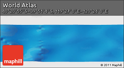 Physical Panoramic Map of the Area around 40° 6' 0" S, 119° 55' 30" E