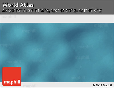 Satellite 3D Map of the Area around 40° 6' 0" S, 120° 46' 30" E