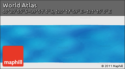 Physical Panoramic Map of the Area around 40° 6' 0" S, 120° 46' 30" E
