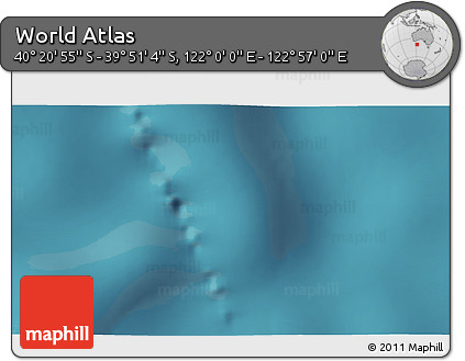 Satellite 3D Map of the Area around 40° 6' 0" S, 122° 28' 29" E