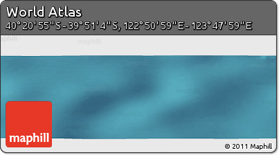 Satellite Panoramic Map of the Area around 40° 6' 0" S, 123° 19' 29" E