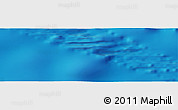 Physical Panoramic Map of the area around 40° 6' 0" S, 124° 10' 30" E