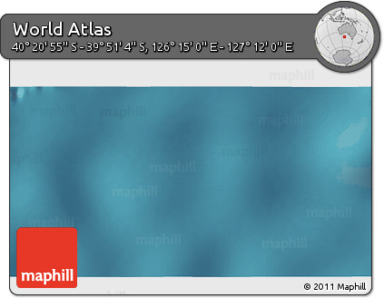 Satellite 3D Map of the Area around 40° 6' 0" S, 126° 43' 29" E