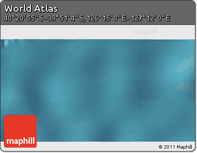 Satellite 3D Map of the Area around 40° 6' 0" S, 126° 43' 29" E