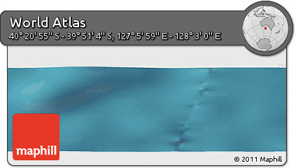 Satellite Panoramic Map of the Area around 40° 6' 0" S, 127° 34' 30" E