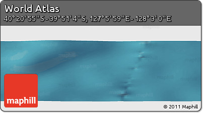 Satellite Panoramic Map of the Area around 40° 6' 0" S, 127° 34' 30" E