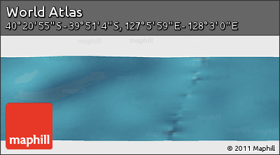 Satellite Panoramic Map of the Area around 40° 6' 0" S, 127° 34' 30" E