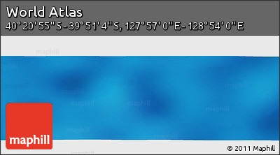 Physical Panoramic Map of the Area around 40° 6' 0" S, 128° 25' 30" E