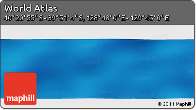 Physical Panoramic Map of the Area around 40° 6' 0" S, 129° 16' 30" E