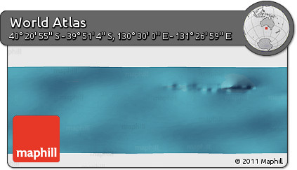 Satellite Panoramic Map of the Area around 40° 6' 0" S, 130° 58' 29" E