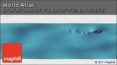 Satellite Panoramic Map of the Area around 40° 6' 0" S, 130° 58' 29" E