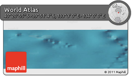 Satellite Panoramic Map of the Area around 40° 6' 0" S, 133° 31' 30" E