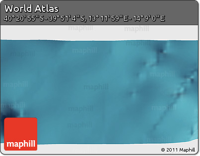 Satellite 3D Map of the Area around 40° 6' 0" S, 13° 40' 30" E