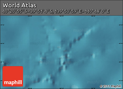Satellite Map of the Area around 40° 6' 0" S, 140° 19' 29" E