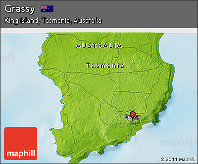 Physical 3D Map of Grassy