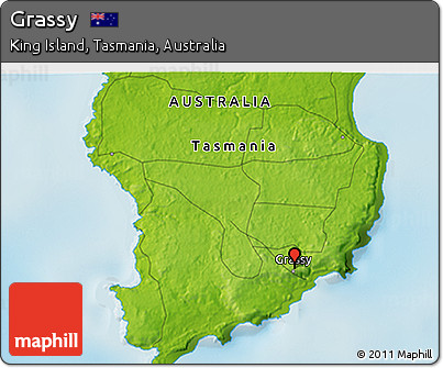 Physical 3D Map of Grassy