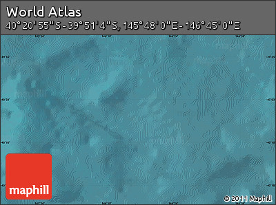 Satellite Map of the Area around 40° 6' 0" S, 146° 16' 30" E