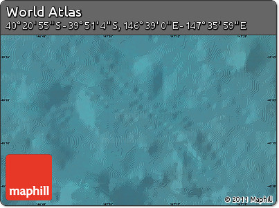 Satellite Map of the Area around 40° 6' 0" S, 147° 7' 30" E