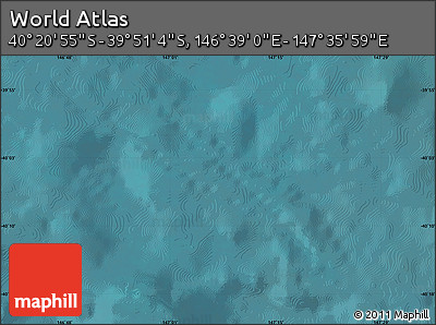 Satellite Map of the Area around 40° 6' 0" S, 147° 7' 30" E