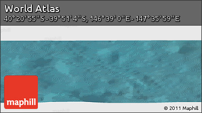 Satellite Panoramic Map of the Area around 40° 6' 0" S, 147° 7' 30" E