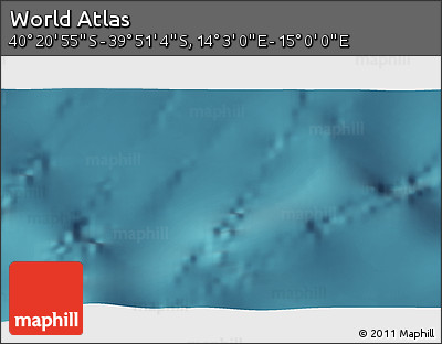 Satellite 3D Map of the Area around 40° 6' 0" S, 14° 31' 30" E