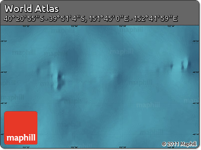 Satellite Map of the Area around 40° 6' 0" S, 152° 13' 29" E