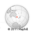 Outline Map of the Area around 40° 6' 0" S, 156° 28' 29" E, rectangular outline