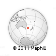 Outline Map of the Area around 40° 6' 0" S, 157° 19' 29" E, rectangular outline
