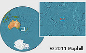 Satellite Location Map of the area around 40° 6' 0" S, 159° 52' 30" E