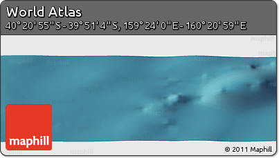 Satellite Panoramic Map of the Area around 40° 6' 0" S, 159° 52' 30" E