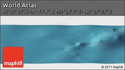 Satellite Panoramic Map of the Area around 40° 6' 0" S, 159° 52' 30" E