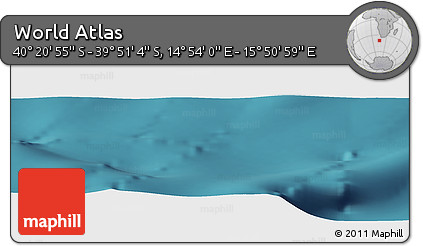 Satellite Panoramic Map of the Area around 40° 6' 0" S, 15° 22' 30" E