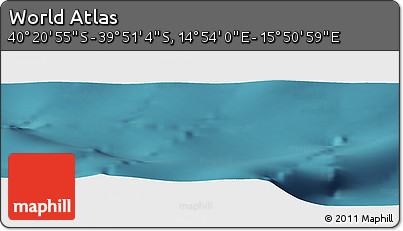 Satellite Panoramic Map of the Area around 40° 6' 0" S, 15° 22' 30" E
