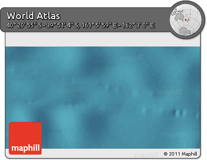 Satellite 3D Map of the Area around 40° 6' 0" S, 161° 34' 29" E