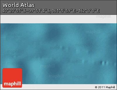 Satellite 3D Map of the Area around 40° 6' 0" S, 161° 34' 29" E