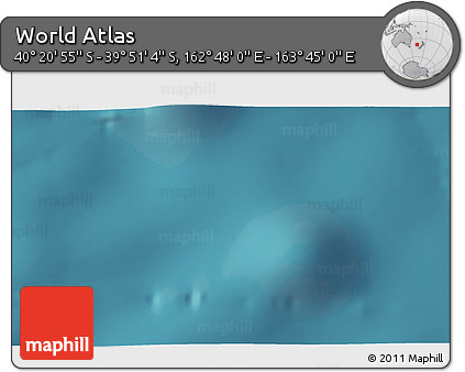 Satellite 3D Map of the Area around 40° 6' 0" S, 163° 16' 30" E