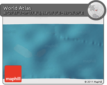 Satellite 3D Map of the Area around 40° 6' 0" S, 164° 58' 29" E