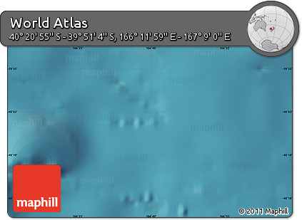 Satellite Map of the Area around 40° 6' 0" S, 166° 40' 30" E