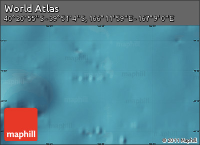 Satellite Map of the Area around 40° 6' 0" S, 166° 40' 30" E