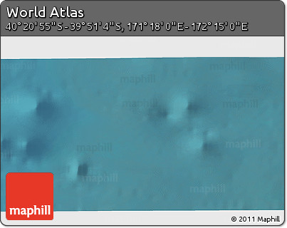 Satellite 3D Map of the Area around 40° 6' 0" S, 171° 46' 30" E
