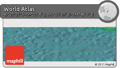 Satellite Panoramic Map of the Area around 40° 6' 0" S, 174° 19' 29" E
