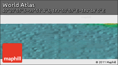 Satellite Panoramic Map of the Area around 40° 6' 0" S, 174° 19' 29" E