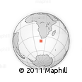 Outline Map of the Area around 40° 6' 0" S, 17° 55' 29" E, rectangular outline