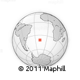 Outline Map of the Area around 40° 6' 0" S, 17° 46' 29" W, rectangular outline