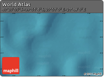 Satellite Map of the Area around 40° 6' 0" S, 21° 19' 30" E