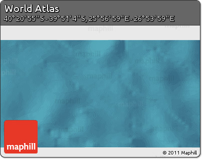 Satellite 3D Map of the Area around 40° 6' 0" S, 26° 25' 29" E
